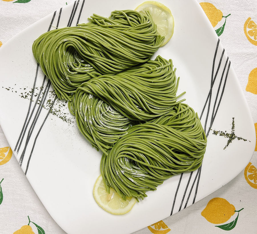 Spinach Fettuccine fresh noodles made in Edmonton