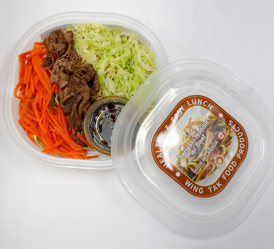 Teriyaki Noodle with Beef — Wing Tak frozen ready-to-eat meal